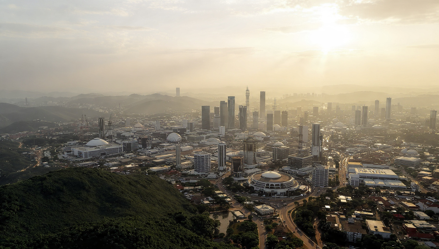 Enugu cityscape at sunset
